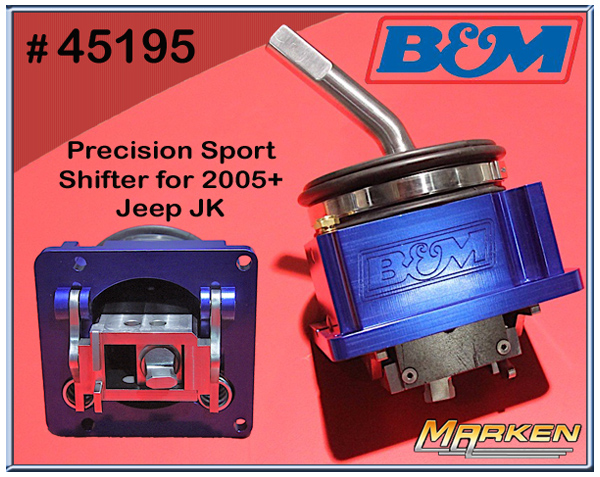 B&M Racing # 45195 Precision Sport Shifter For 2005+ Jeep JK